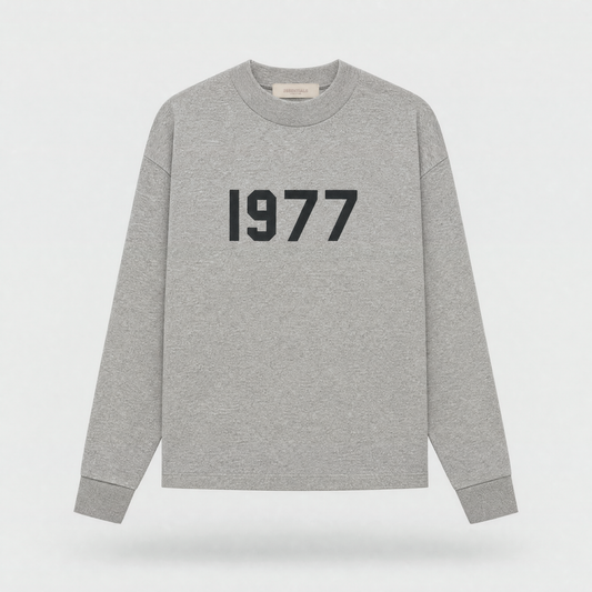 1977 Essentials T-Shirt Manches Longues – Dark Oatmeal
