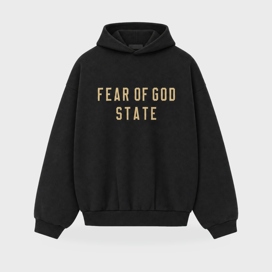 FW24 Essentials Hoodie State – Black
