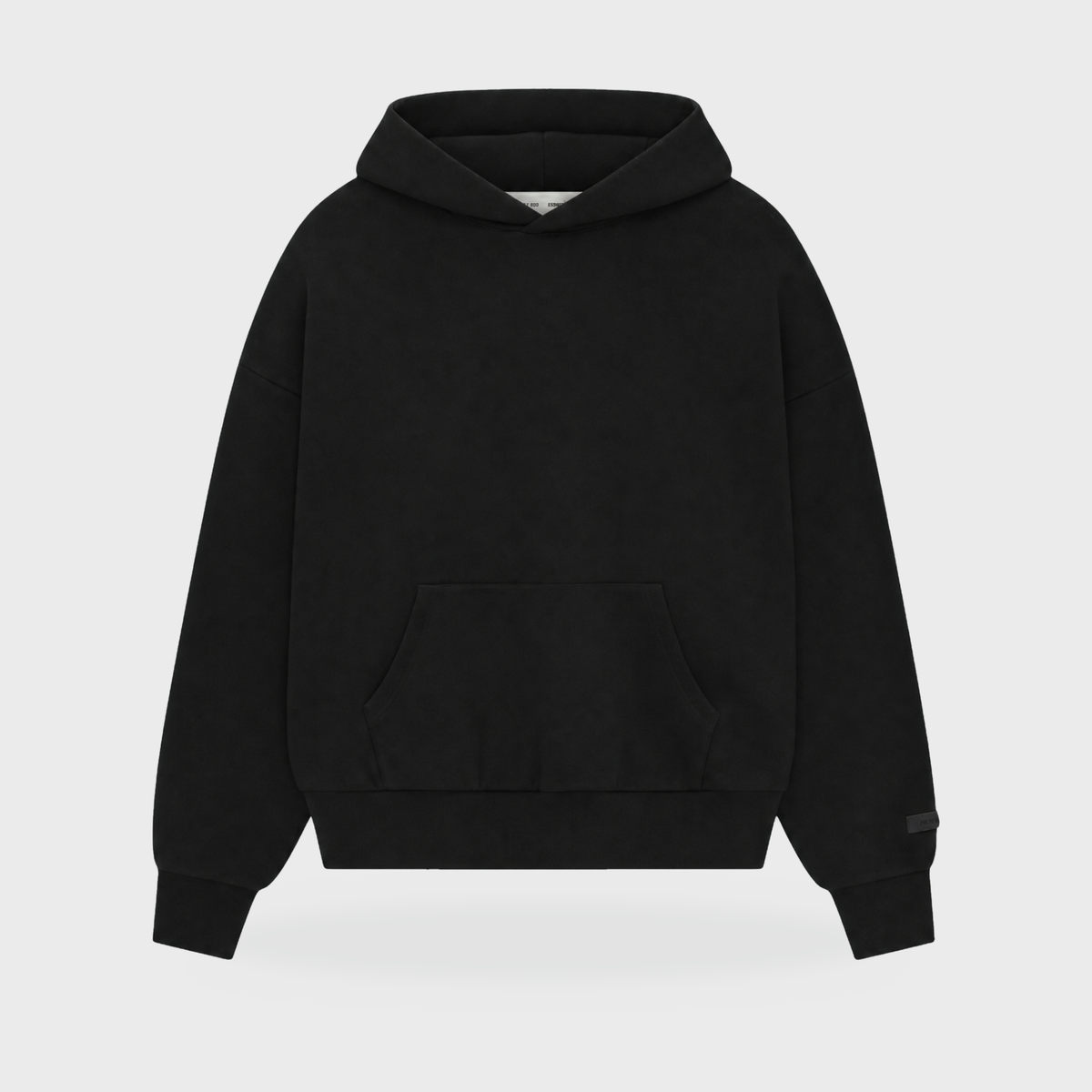 AS25 Essentials Hoodie – Jet Black