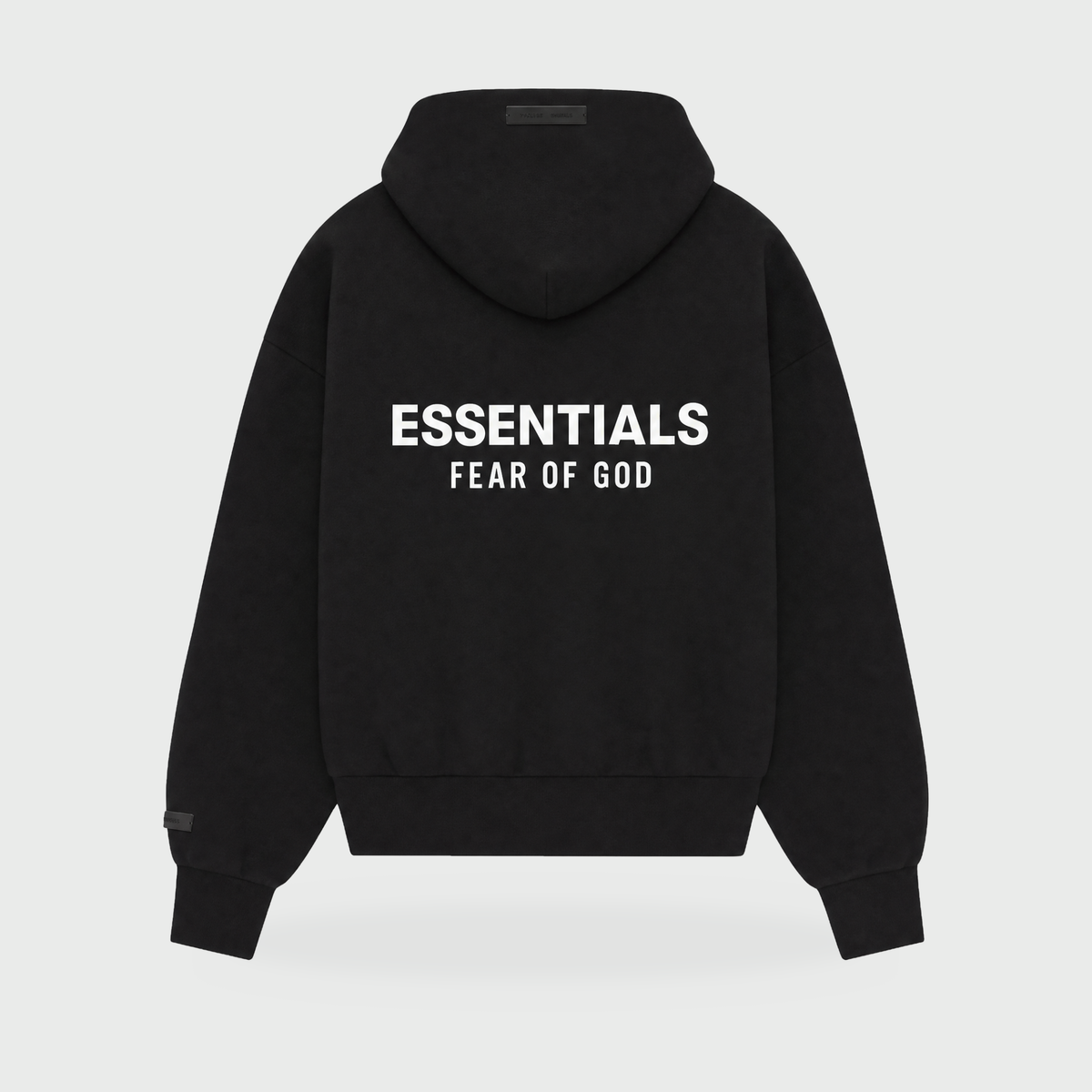 AS25 Essentials Hoodie – Jet Black