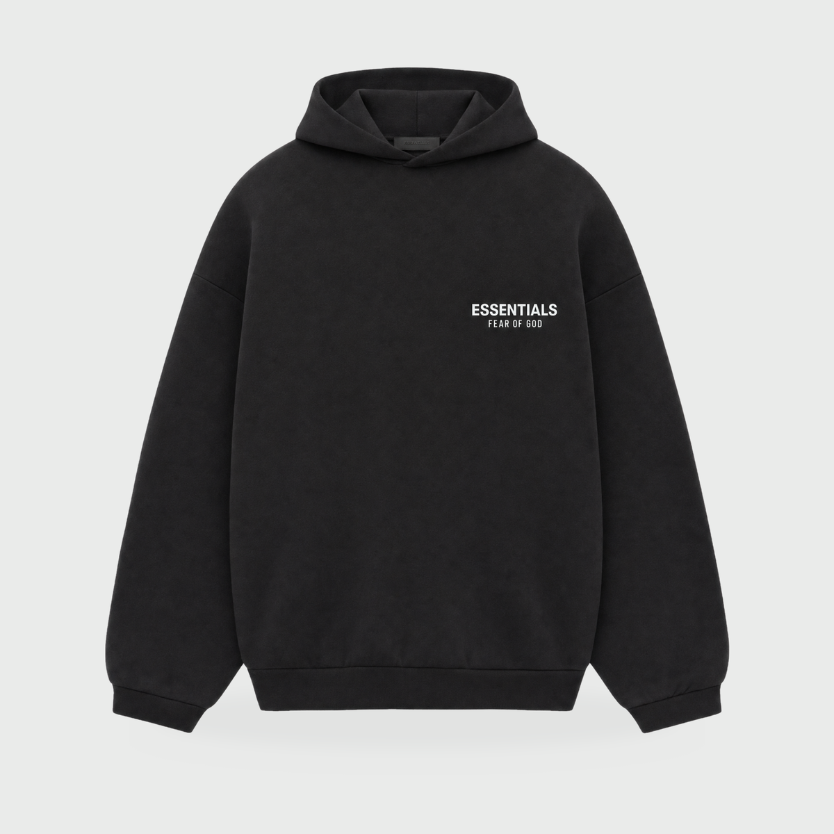 SS25 Essentials Hoodie – Black