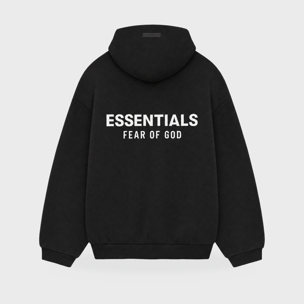 SS25 Essentials Hoodie – Black