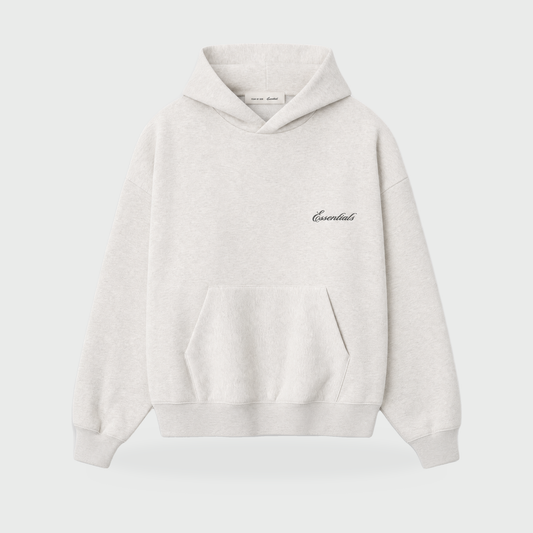 SS26 Essentials Hoodie – Light Oatmeal