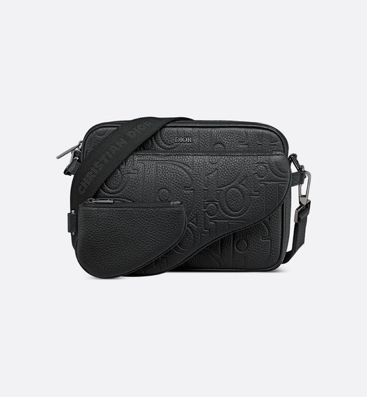 Triple Pouch Saddle Cuir