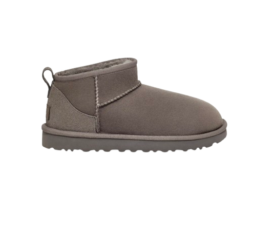 UGG Femme Botte Classic Ultra Mini Gris