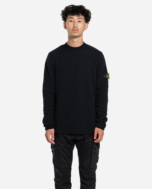 Pull en Maille à Col Rond Noir