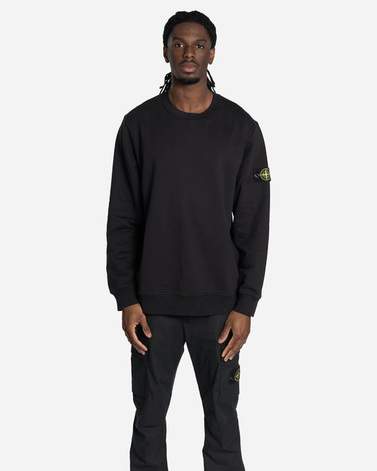 Sweatshirt à Col Rond Noir
