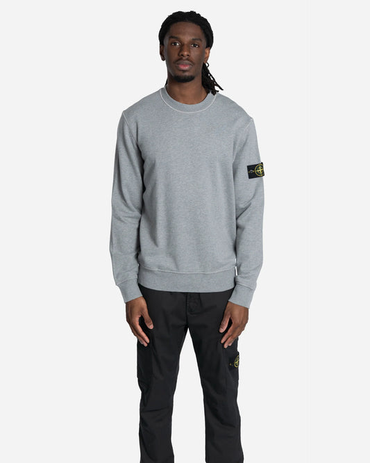 Sweatshirt Ras-du-Cou Gris Poudré Mélangé