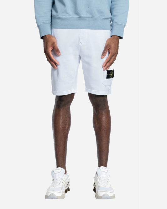 Bermuda en Molleton de Coton Bio Blanc