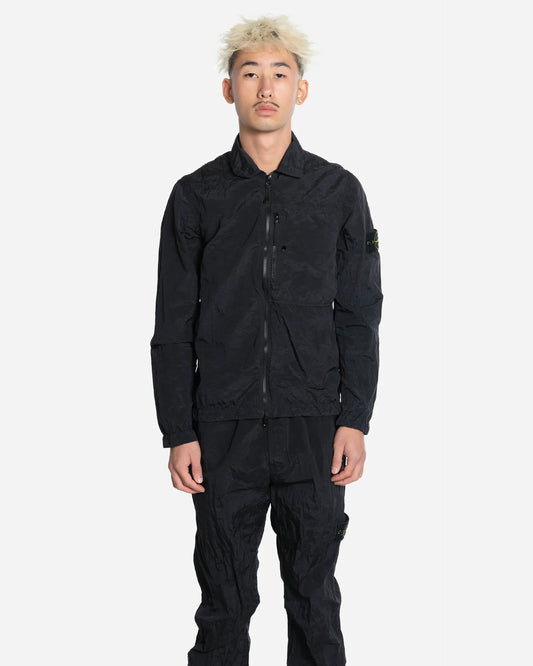 Surchemise Zippée en Nylon Black