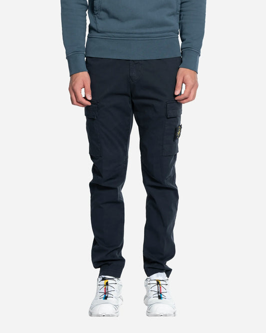 Pantalon Cargo en Coton Navy Blue