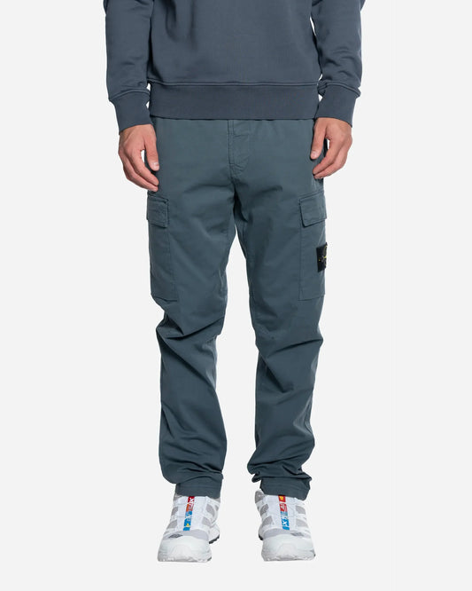 Pantalon Cargo en Coton Slate Blue