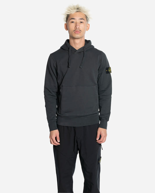 Sweat-Shirt à Capuche en Molleton Lead Grey